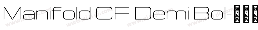 Manifold CF Demi Bol字体转换